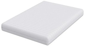 vidaXL Στρώμα Λευκό 140 x 200 cm Τσέπες ελατηρίων