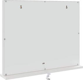 vidaXL Καθρέφτης Vanity LED Λευκό 58 x 10 x 47 εκ Γυαλί και Χάλυβας