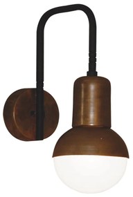 Φωτιστικό Τοίχου - Απλίκα HL-3551-1 77-3947 Owen Old Copper & Black Homelighting Metal