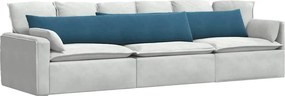 vidaXL Μαξιλάρι Καναπέ 2 τμχ. Βελούδο Μπλε 200 x 40 εκ.