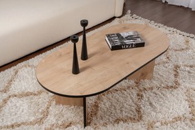 Τραπεζάκι Σαλονιού Δρυς Ζαφείρι / Μαύρο SABLE 119x60x40