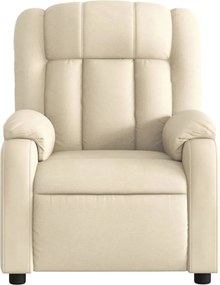 vidaXL Πολυθρόνα Ανακλινόμενη με Κρεμ Ύφασμα από Ύφασμα