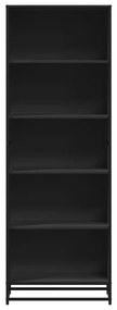 vidaXL Βιβλιοθήκη  Μαύρο 60x35x170,5 cm Ξύλινη κατασκευή