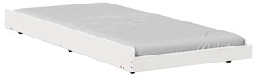 vidaXL Σκελετός Κρεβατιού Λευκό 90 x 190 cm Μασίφ ξύλο πεύκου