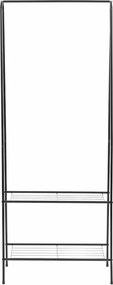 vidaXL Κρεμάστρα Ρούχων Δαπέδου Μαύρη 59 x 35 x 150 εκ.