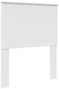 vidaXL Κεφαλάρι με κεφαλάρι Λαμπερό Λευκό 80 cm Επεξεργασμένο ξύλο