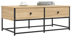 vidaXL Τραπεζάκι Σαλονιού Sonoma Δρυς 100x51x40 εκ. Επεξεργασμένο Ξύλο