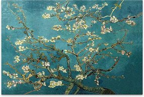 Πίνακας σε καμβά "Blooming Flowers" Megapap ψηφιακής εκτύπωσης 140x100x3εκ.