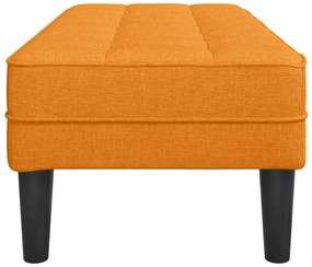 vidaXL Παγκάκι Σκούρο Κίτρινο 113x57x39 εκ. Υφάσμα