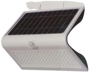 V-TAC Στεγανό Ηλιακό Φωτιστικό 8W 90° Επιτοίχιας Τοποθέτησης IP65 με Ανιχνευτή Κίνησης και Αισθητήρα Φωτός και Φυσικό Λευκό Φως σε Λευκό Χρώμα 8278