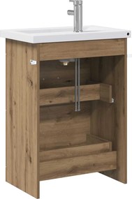 vidaXL Σετ Επίπλων Μπάνιου Artisan Δρυς 61 x 40 x 84,5 εκ