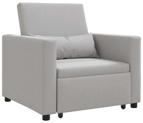 vidaXL Μονός καναπές-κρεβάτι Σκούρο γκρι 90 x 165 x 87 εκ. ύφασμα