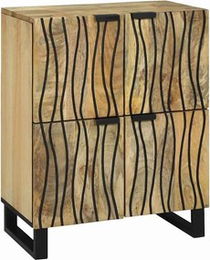vidaXL Πλαϊνό Γραφείο Καφέ 60 x 33 x 75 cm Μασίφ ξύλο μάνγκο