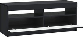 vidaXL Ντουλάπα LED Τηλεόρασης Μαύρο Επεξεργασμένο Ξύλο