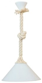 Φωτιστικό Οροφής Conos/30 Rope 31-1055 Mac-WH White Heronia Σχοινί, Πλαστικό