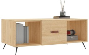 vidaXL Τραπεζάκι Σαλονιού Sonoma Δρυς 102x50x40 εκ. από Επεξεργ. Ξύλο