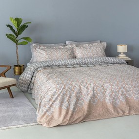 Σεντόνια Pale PAL701 (Σετ 4τμχ) Grey-Beige Palamaiki Queen Size 240x270cm 100% Cotton Satin