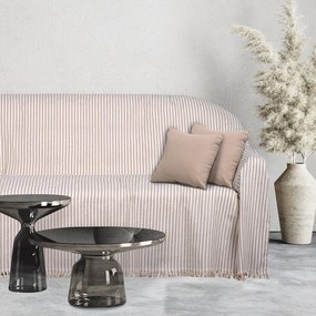 Ριχτάρι 0256 Ecru-Beige Das Home Διθέσιο 180x250cm Βαμβάκι-Πολυέστερ