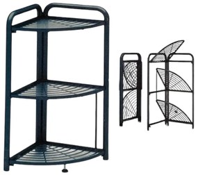 Πτυσσόμενη Ραφιέρα 3 Επιπέδων Γωνιακή