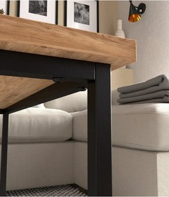 Stewehome Τραπέζι σαλονιού από ατλαντικό πεύκο 90x90x40 cm