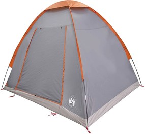 vidaXL Σκηνή Camping 2 ατόμων Γκρι και Πορτοκαλί