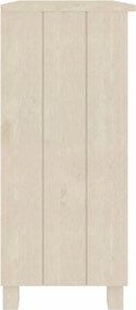 vidaXL Ντουλάπι HAMAR Καφέ Μελί 85 x 35 x 80 εκ. Μασίφ Ξύλο Πεύκου