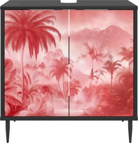 vidaXL Ντουλάπι Μπάνιου AACHEN Μαύρη Δρυς 60 x 40 x 61 εκ