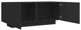 vidaXL Έπιπλο Τηλεόρασης Μαύρο 100 x 35 x 40 εκ. Επεξ. Ξύλο