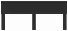 vidaXL Κεφαλάρι Μαύρη Οξυά 200 cm Επεξεργασμένο ξύλο