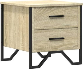 vidaXL Κομοδίνο Sonoma Δρυς 40x41x40 εκ. από Επεξεργασμένο Ξύλο
