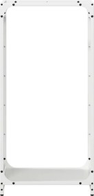 vidaXL Ράφι Καυσόξυλων Λευκό 44x28x90 εκ. Χάλυβας ψυχρής έλασης