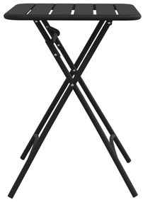 vidaXL Πτυσσόμενο Τραπέζι Κήπου - Ανθρακί - 55x55x73 εκ. - Ατσάλι