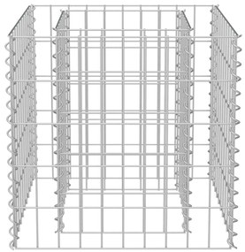 vidaXL Συρματοκιβώτιο-Γλάστρα Υπερυψωμένη 50x50x50 εκ. Γαλβ. Χάλυβας