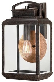 Φανάρι Απλίκα Φωτιστικό Τοίχου 1xE27 46cm IP44 Byron Elstead Lighting QZ-BYRON-L Μπρονζέ