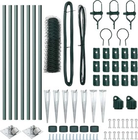 vidaXL Στύλος Περιφράξεων Πράσινο 10 x 0,4 m (50 mm πλέγμα)