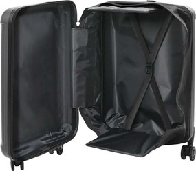 vidaXL Βαλίτσα Σκούρο γκρι 34 x 23 x 55.5 εκ. ΑΒΣ Πλαστικό