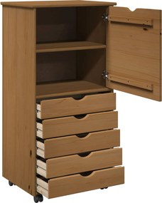 vidaXL Κινητό Ντουλάπι MOSS 53 x 39 x 103 cm Στερεό ξύλο πεύκου