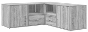 vidaXL Γωνιακό Έπιπλο Γκρι Sonoma 200x40x45 εκ. από Επεξεργ. Ξύλο
