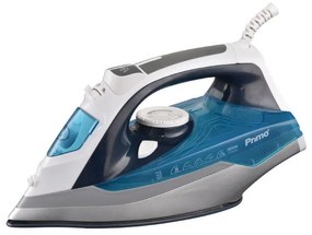 Primo PRSI-40276 Σίδερο Ατμού με Kεραμική πλάκα 2600W Anti-drip-Anti-calc Μπλε-Silver