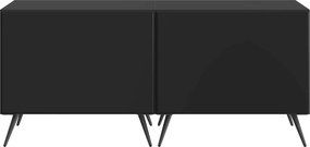 vidaXL Ντουλάπι TV Μαύρο Επεξεργασμένο Ξύλο
