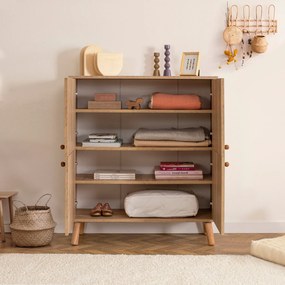 Ντουλάπι Sonoma / Πράσινο / Κίτρινο GONETI 95x36x111
