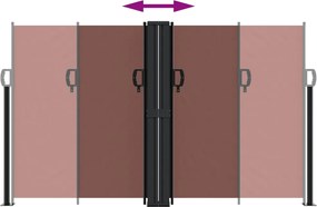 vidaXL Σκίαστρο Πλαϊνό Συρόμενο Καφέ 140 x 1000 εκ.
