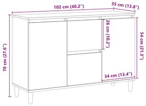 ΜΠΟΥΦΕΣ ΑΡΤΙΣΙΑΝΗ ΔΡΥΣ 102X35X70 ΕΚ. ΑΠΟ ΕΠΕΞΕΡΓΑΣΜΕΝΟ ΞΥΛΟ 856485