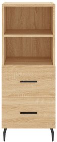 vidaXL Μπουφές Sonoma δρυς 34,5 x 34 x 180 εκ. από Επεξεργασμένο Ξύλο