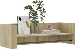vidaXL Ράφι Τοίχου Sonoma Δρυς 100x35x30,5 εκ. Επεξεργασμένο Ξύλο