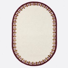 Οβάλ χαλί, 87% μαλλί, VLADA