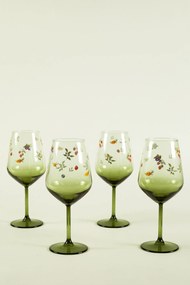 Wine Glass Set (4 Pieces) Jardin 490 Green
