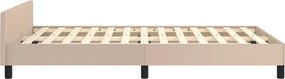 vidaXL Πλαίσιο Κρεβατιού χωρίς στρώμα Καπουτσίνο 120x190εκ.Συνθ. Δέρμα