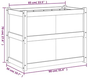 ΖΑΡΝΤΙΝΙΕΡΑ ΚΑΦΕ ΚΕΡΙΟΥ 90 X 50 X 70 ΕΚ. ΑΠΟ ΜΑΣΙΦ ΞΥΛΟ ΠΕΥΚΟΥ 837471