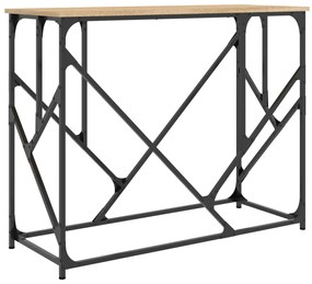 vidaXL Τραπέζι Κονσόλα Sonoma Δρυς 100x40x80 εκ. Επεξεργασμένο Ξύλο